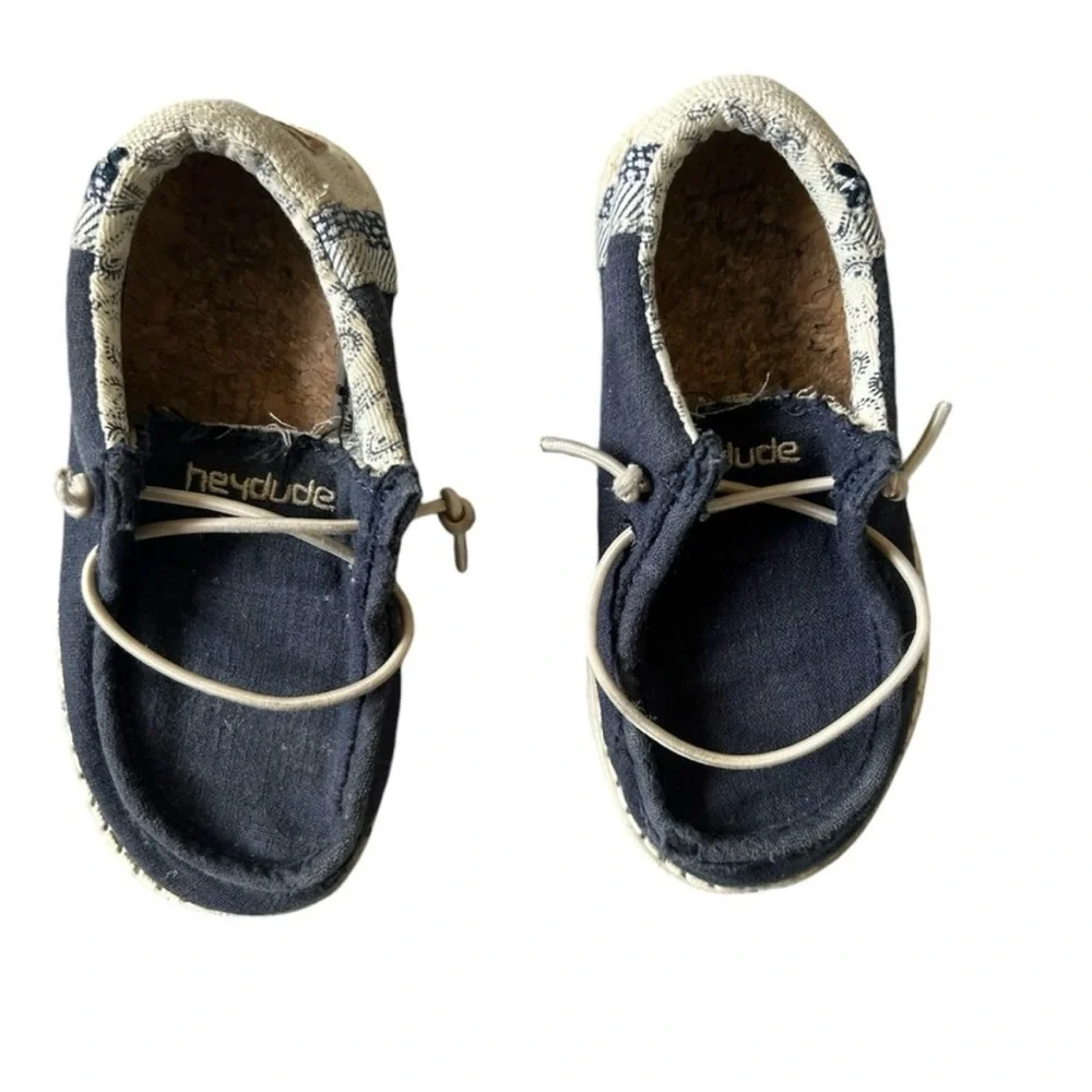 Hey Dude Toddler Boy Navy Blue Slip Ons | K8